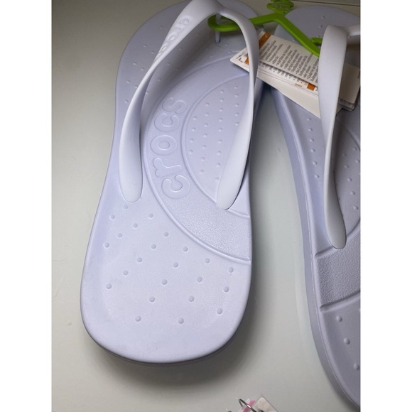 NEW Crocs Flip Flops Men's Size 12M Dreamscape Pale Blue/Purple Comfort Outdoor - Picture 11 of 11
